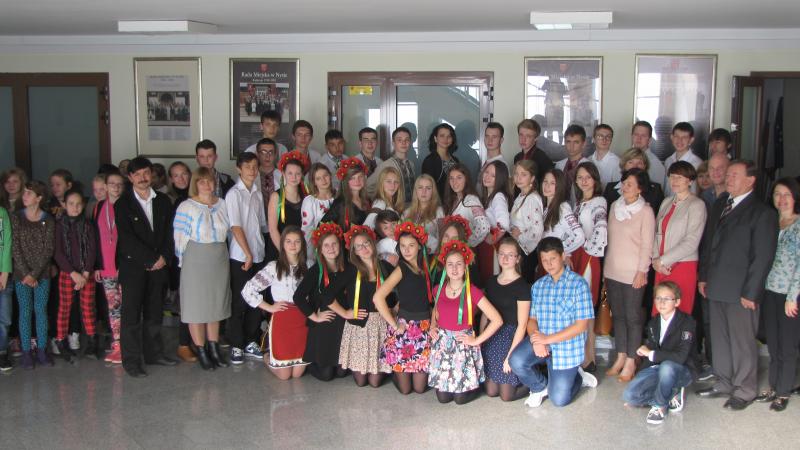 Wizyta modziey z Ukrainy w Nysie 