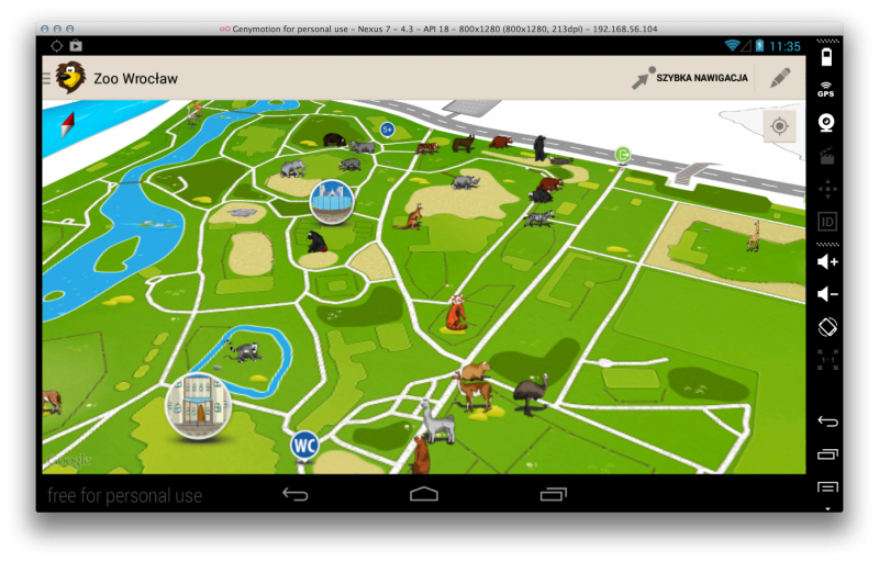 Mobilna mapa ZOO na iOS dostpna
