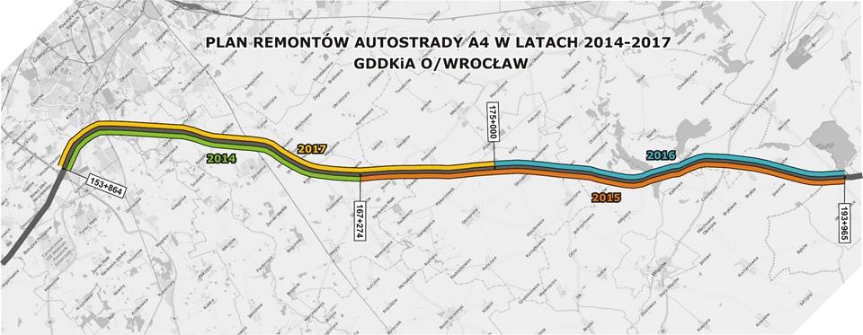 Remont autostrady A4 w woj. dolnolskim